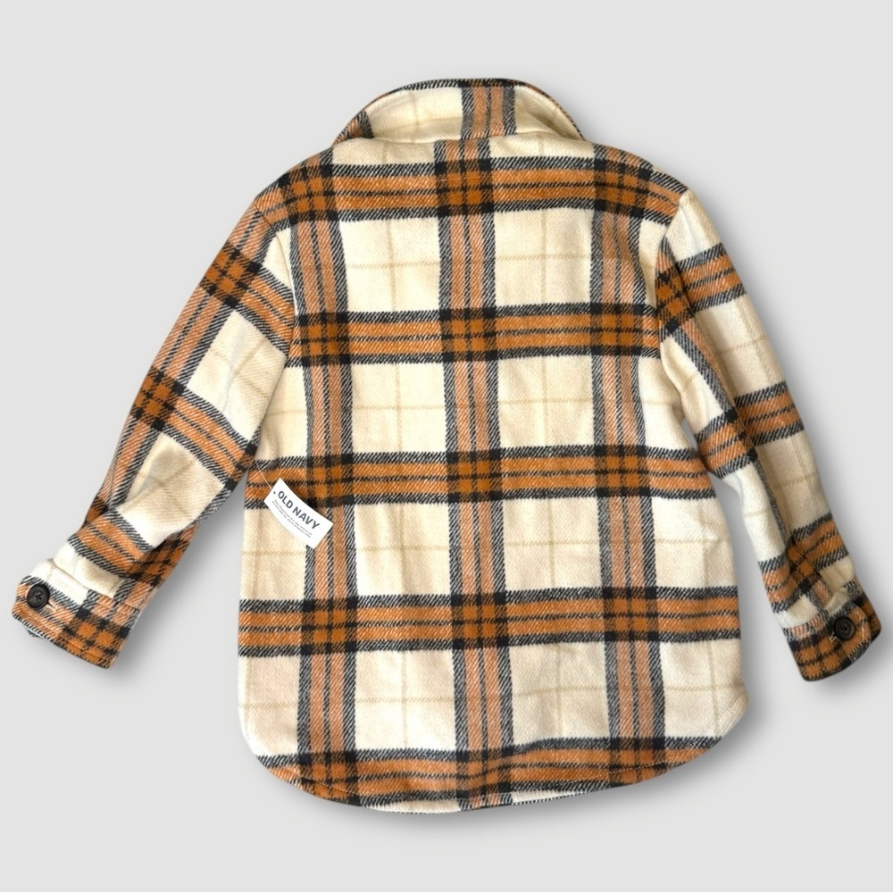 NWT Old Navy girls Plaid Shacket Jacket size 6–7 - Picture 3 of 3